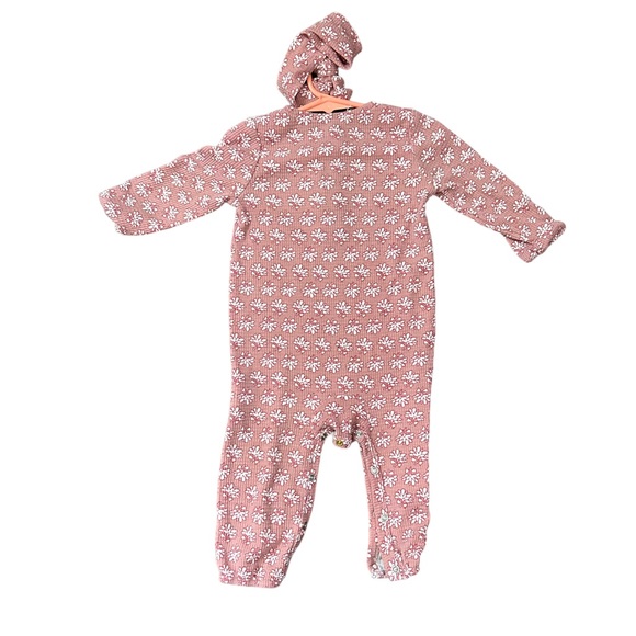 Jessica Simpson one romper size 12 months mauve color with matching headband - Picture 6 of 6